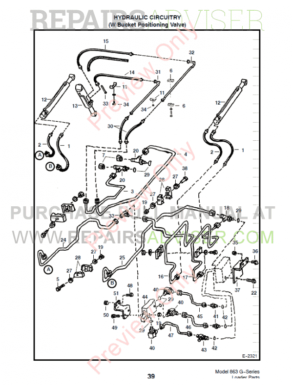 Bobcat 863 Parts Manual